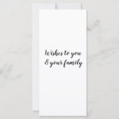 Einfache minimale Aufnahme des Textes im neuen Jah (Rückseite)