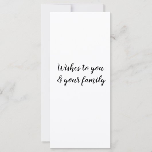 Einfache minimale Aufnahme des Textes im neuen Jah (Rückseite)