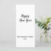 Einfache minimale Aufnahme des Textes im neuen Jah (Stehend Vorderseite)