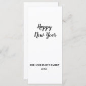 Einfache minimale Aufnahme des Textes im neuen Jah (Vorne/Hinten)