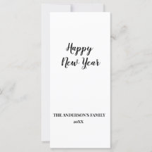 Einfache minimale Aufnahme des Textes im neuen Jah