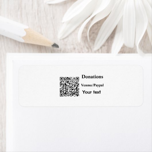 Einfache minimale Barcode Spenden venmo paypal (Insitu)