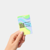 Einfache minimale Barcode Spenden venmo paypal Ausweis (Handheld)