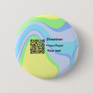 Einfache minimale Barcode Spenden venmo paypal Button