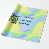 Einfache minimale Barcode Spenden venmo paypal Geschenkpapier (Ungerollt)