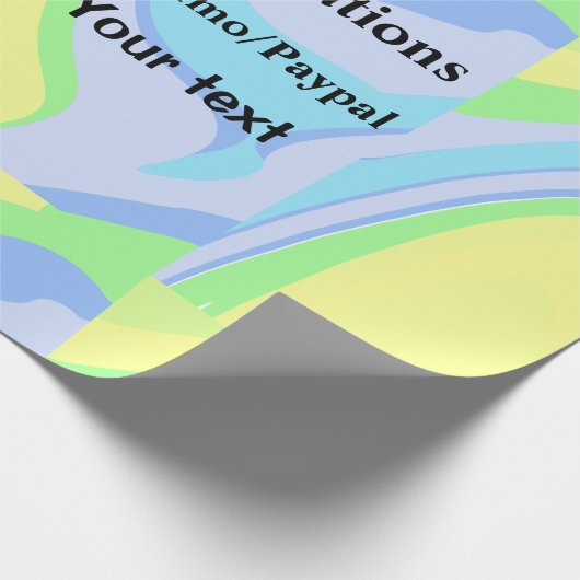 Einfache minimale Barcode Spenden venmo paypal Geschenkpapier (Ecke)