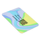 Einfache minimale Barcode Spenden venmo paypal Magnet (Rechte Seite)