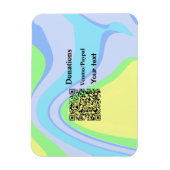 Einfache minimale Barcode Spenden venmo paypal Magnet (Vertikal)