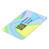 Einfache minimale Barcode Spenden venmo paypal Magnet (Linke Seite)