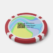Einfache minimale Barcode Spenden venmo paypal Pokerchips (Einzeln)