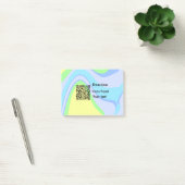 Einfache minimale Barcode Spenden venmo paypal Post-it Klebezettel (Büro)