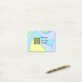 Einfache minimale Barcode Spenden venmo paypal Post-it Klebezettel (Auf Schreibtisch)