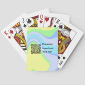 Einfache minimale Barcode Spenden venmo paypal Spielkarten (Rückseite)