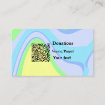 Einfache minimale Barcode Spenden venmo paypal