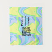 Einfache minimale Barcode Spenden venmo paypal Wandteppich (Vorderseite)