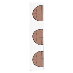 einfache minimale Basketball-Baseball-Bronn-Konsum Kurzer Tischläufer