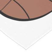 einfache minimale Basketball-Baseball-Bronn-Konsum Kurzer Tischläufer (Ecke)