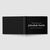 Einfache & minimale Beileid Gästebuch (Voll)