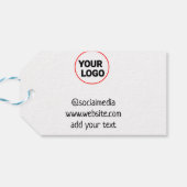 einfache minimale benutzerdefinierte fügen Sie Ihr Geschenkanhänger (Rückseite Horizontal)