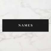 Einfache minimale benutzerdefinierte hinzufügen El Wasserflaschenetikett (Einzelnes Label)