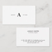 Einfache minimale Berufliche Visitenkarten Visitenkarte (Vorne/Hinten)