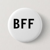 Einfache minimale BESTE FREUNDIN beste Freunde Fam Button (Vorderseite)