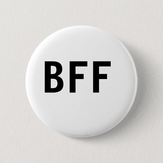 Einfache minimale BESTE FREUNDIN beste Freunde Fam Button (Vorderseite)