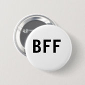 Einfache minimale BESTE FREUNDIN beste Freunde Fam Button (Vorne & Hinten)