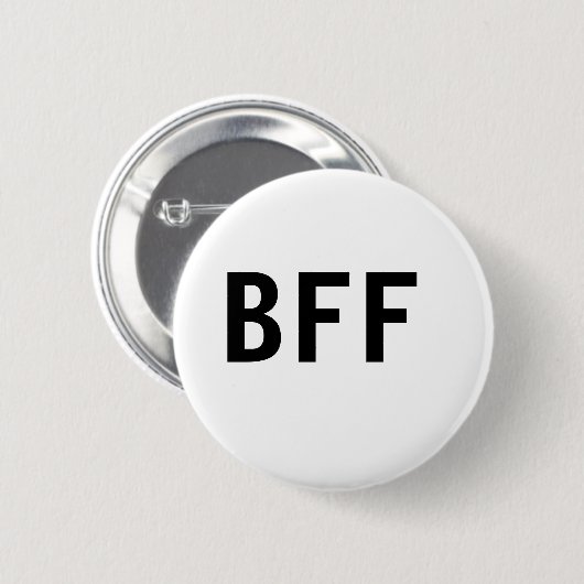 Einfache minimale BESTE FREUNDIN beste Freunde Fam Button (Vorne & Hinten)