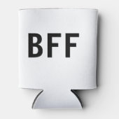 Einfache minimale BESTE FREUNDIN beste Freunde Fam Dosenkühler (Vorderseite)