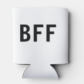 Einfache minimale BESTE FREUNDIN beste Freunde Fam Dosenkühler (Rückseite)