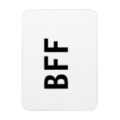 Einfache minimale BESTE FREUNDIN beste Freunde Fam Magnet (Vertikal)