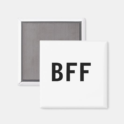 Einfache minimale BESTE FREUNDIN beste Freunde Fam Magnet (Vorderseite/Rückseite)