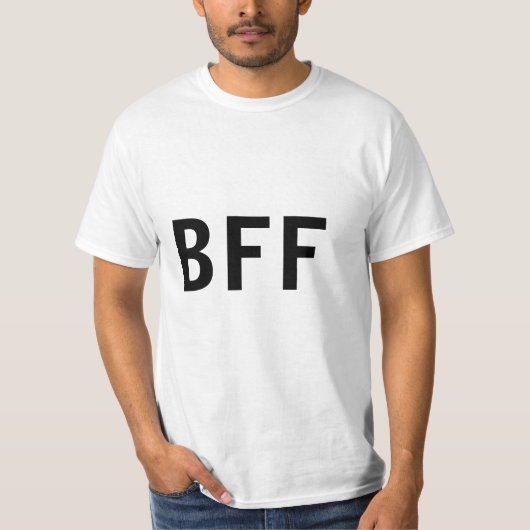 Einfache minimale BESTE FREUNDIN beste Freunde Fam T-Shirt (Vorderseite)