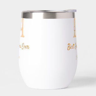 einfache minimale Bestform Orangenmonogramm