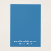 Einfache, minimale Blue Earring Holder Display Car (Rückseite)
