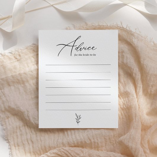 Einfache minimale Brautparty-Ratenkarte