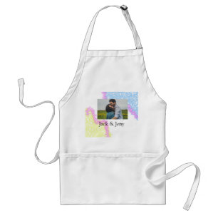Einfache minimale bunte Glitter-Add-Name-Foto-Im Schürze