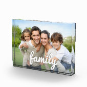 Einfache minimale Chic Elegante Script Custom Fami Fotoblock (Rechts)