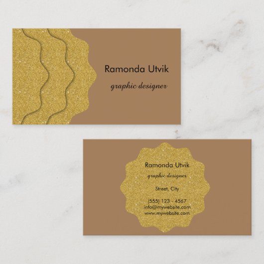 Einfache minimale Clean Business Card Visitenkarte (Vorne/Hinten)