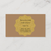 Einfache minimale Clean Business Card Visitenkarte (Rückseite)