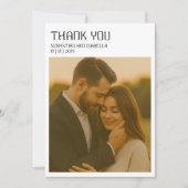 Einfache minimale Dankeschön-Karte Dankeskarte (Vorderseite)