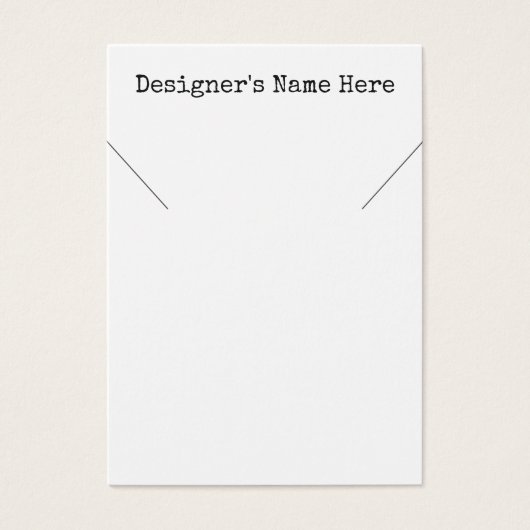 Einfache minimale Display-Karten für den weißen Ne (Vorderseite)