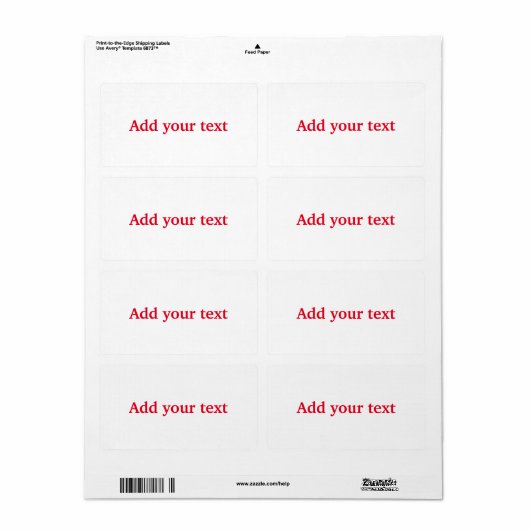 Einfache minimale elegante benutzerdefinierte füge (Vorne)