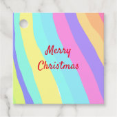 Einfache minimale elegante Weihnachtsgeschenk-Tag Geschenkanhänger (Vorderseite)