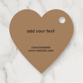 Einfache minimale elegante Weihnachtsgeschenk-Tag Geschenkanhänger (Rückseite)