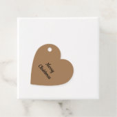 Einfache minimale elegante Weihnachtsgeschenk-Tag Geschenkanhänger (Beispiel)