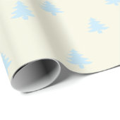 Einfache, minimale Elfenbein hellblaue Weihnachtsb Geschenkpapier (Rolleneckpunkt)