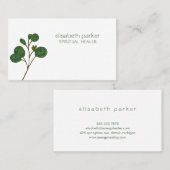 Einfache minimale Eukalyptustherapie Visitenkarte (Vorne/Hinten)