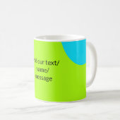 Einfache minimale farbenfrohe abstrakte Fügen Sie  Kaffeetasse (VorderseiteRechts)
